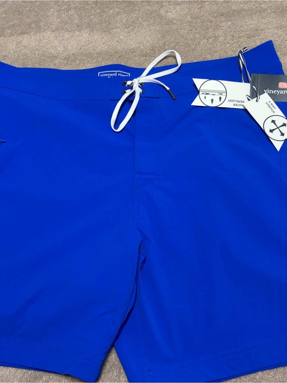 Vineyard Vines Men's Bright Blue Swim Board Shorts